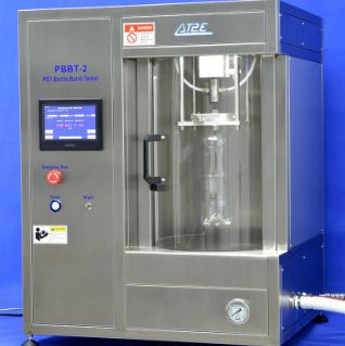 Thiết bị kiểm tra áp suất chịu được của chai nhựa PBBT 2 hãng AT2E.