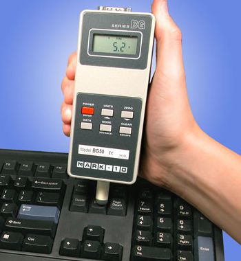 Thiết bị đo kiểm tra lực ấn nút bàn phím máy tính hãng Mark 10.