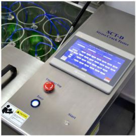 Thiết bị kiểm tra áp suất chịu được của chai lọ nhựa SCT D của hãng AT2E
